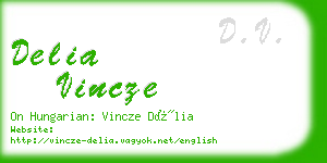 delia vincze business card